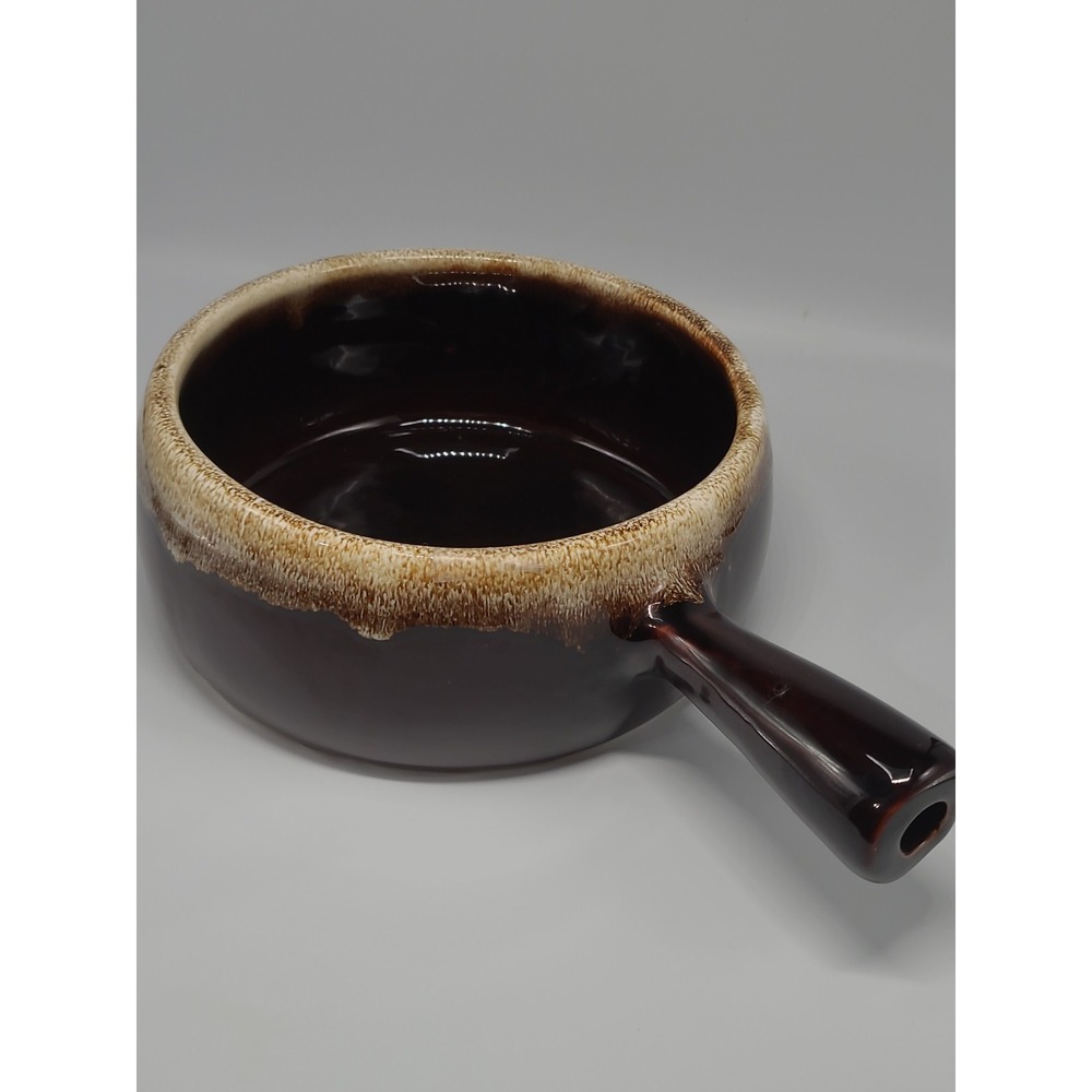 Vintage Pfaltzgraff Brown Drip Glaze Stoneware Handled Dish
